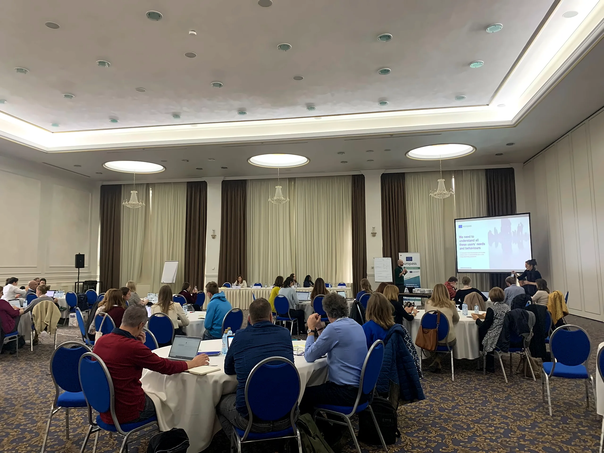 Presentation at an international Europass workshop in Skopje discussing findings from user testing activities across more than 30 countries.